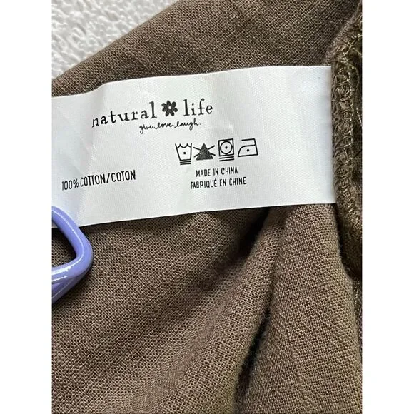 Natural Life Wide Leg Carrington Embroidered Detail Jumpsuit Overalls - Picture 11 of 11